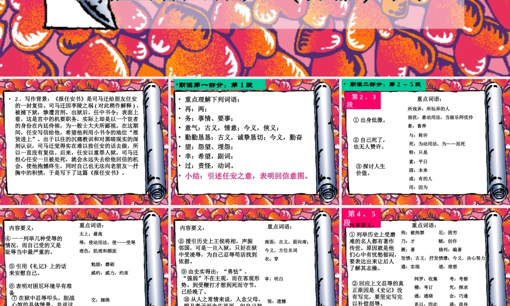报任安书教学课件PPT.ppt