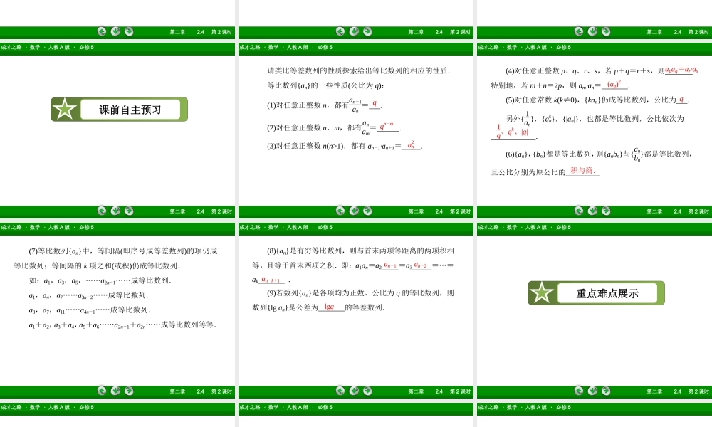 成才之路数学人教版教学课件PPT.ppt