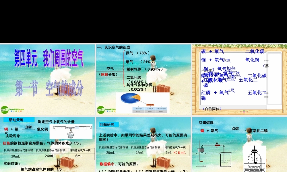 第四单元我们周围的空气教学课件PPT.ppt
