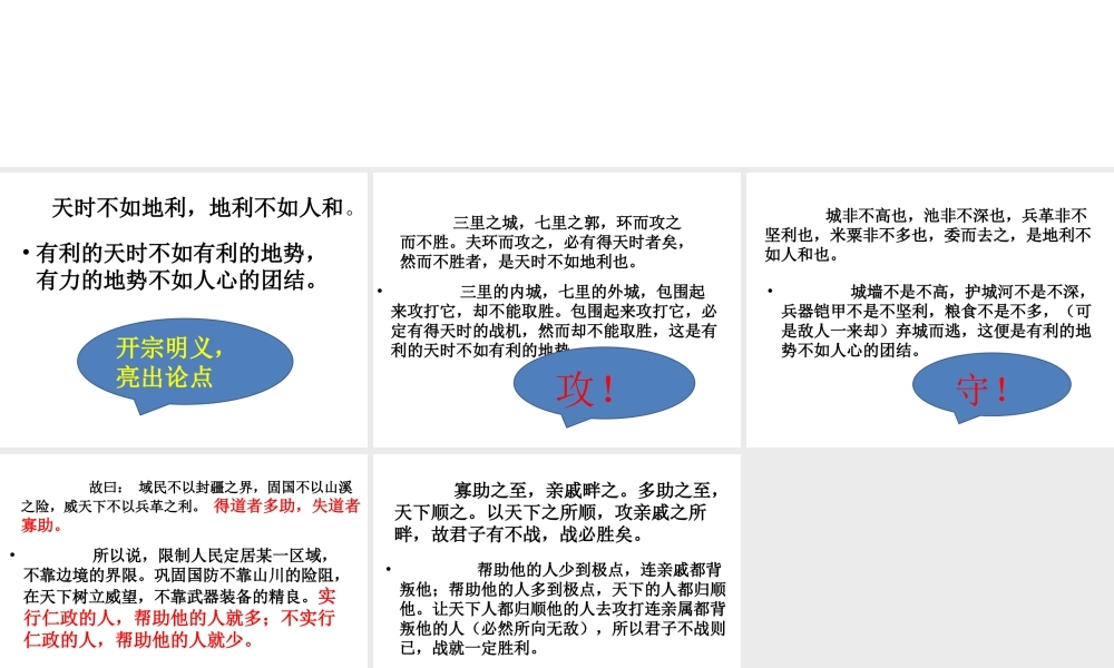得道多助失道寡助孟子 语文教学课件PPT.ppt
