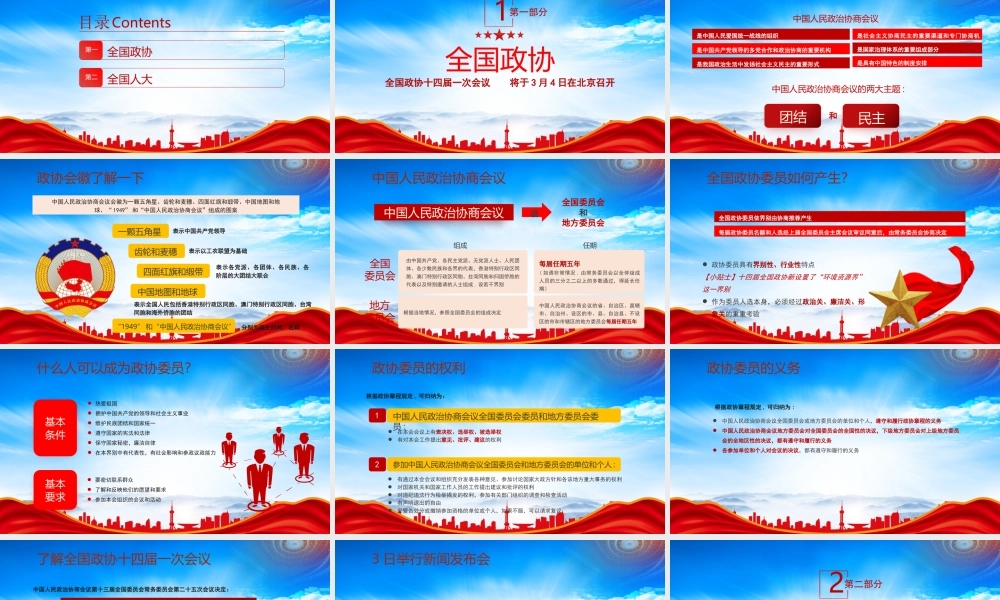 2023全国两会知识手册专题培训PPT课件（带内容）.pptx