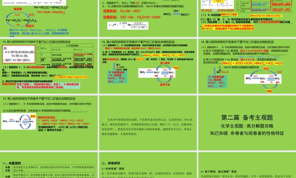 2023年高考化学实验中的热点问题.pptx