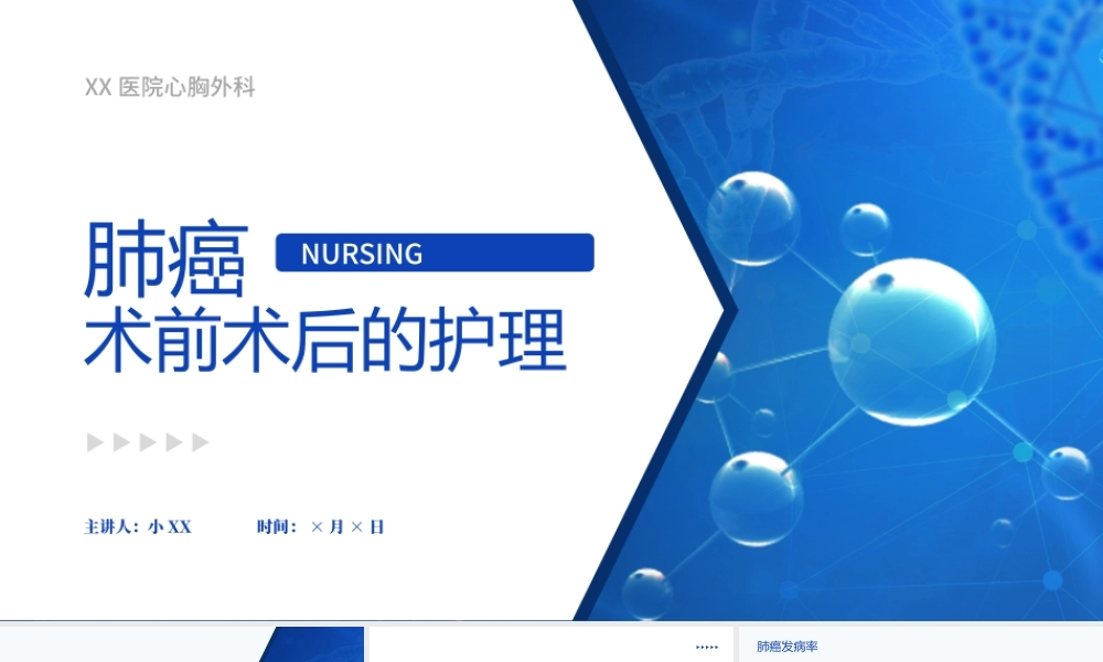 插画风肺癌术前术后的护理.pptx