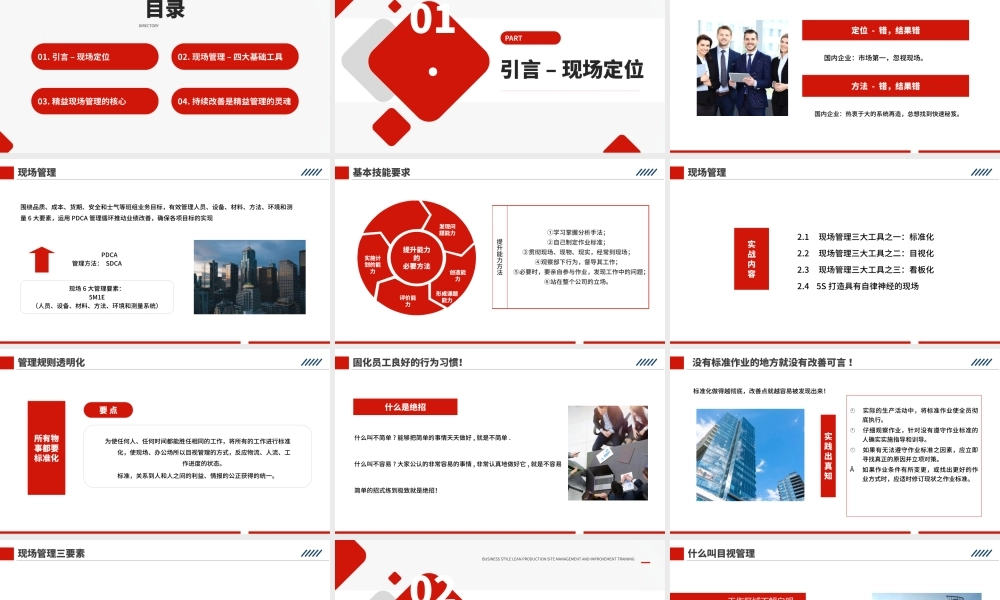 红色精益生产现场管理和改善.pptx