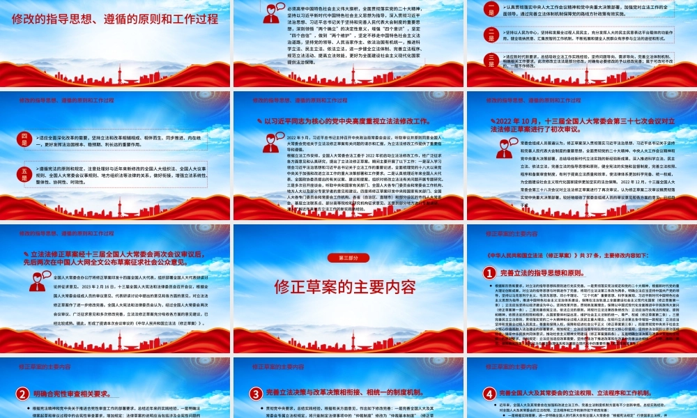 2023《中华人民共和国立法法（修正草案）》说明学习PPT课件（带内容）.pptx