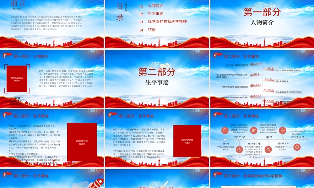 中国航天工程的先驱钱学森事迹介绍PPT课件（带内容）.pptx