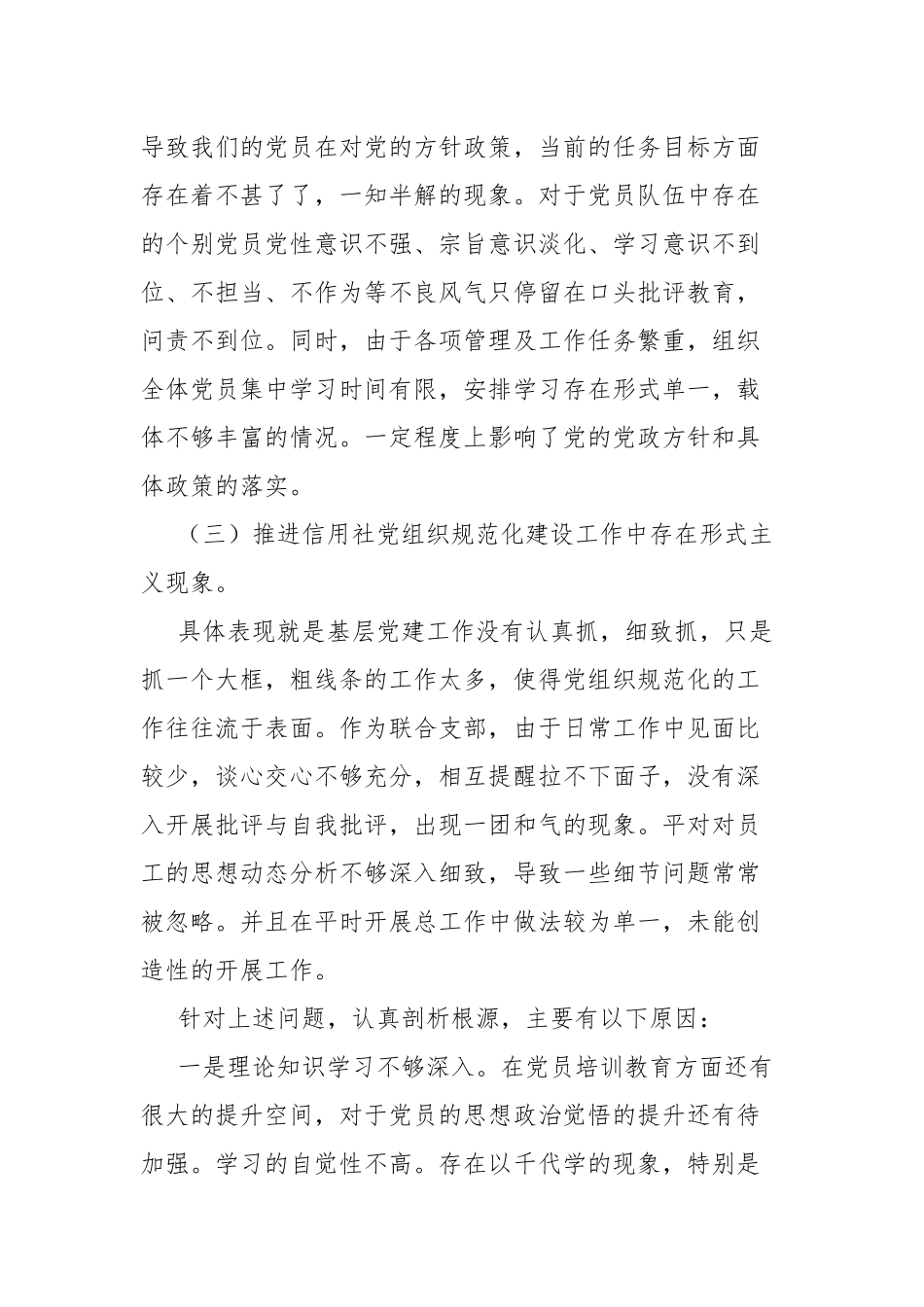 党支部存在的问题及整改措施.docx_第2页