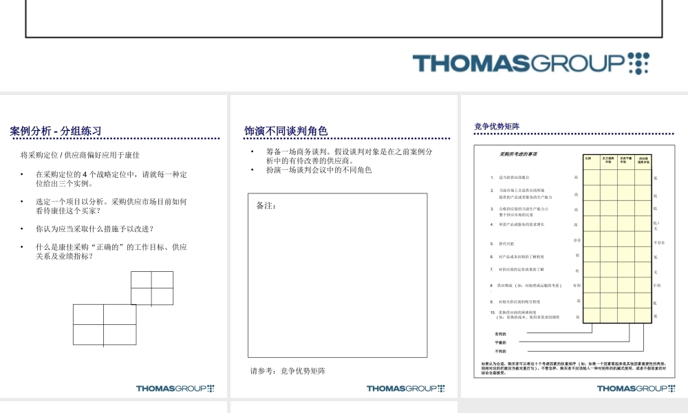 阐述康佳采购中最关键的三项问题PPT.ppt