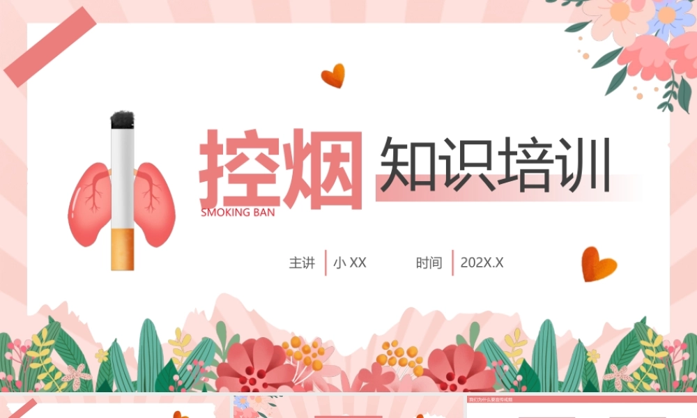 粉色清新风控烟知识培训.pptx