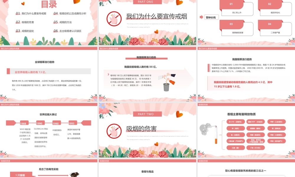 粉色清新风控烟知识培训.pptx