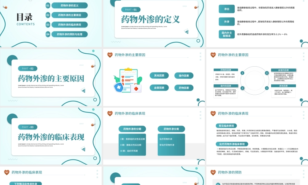 药物外渗的预防与处理培训课件.pptx