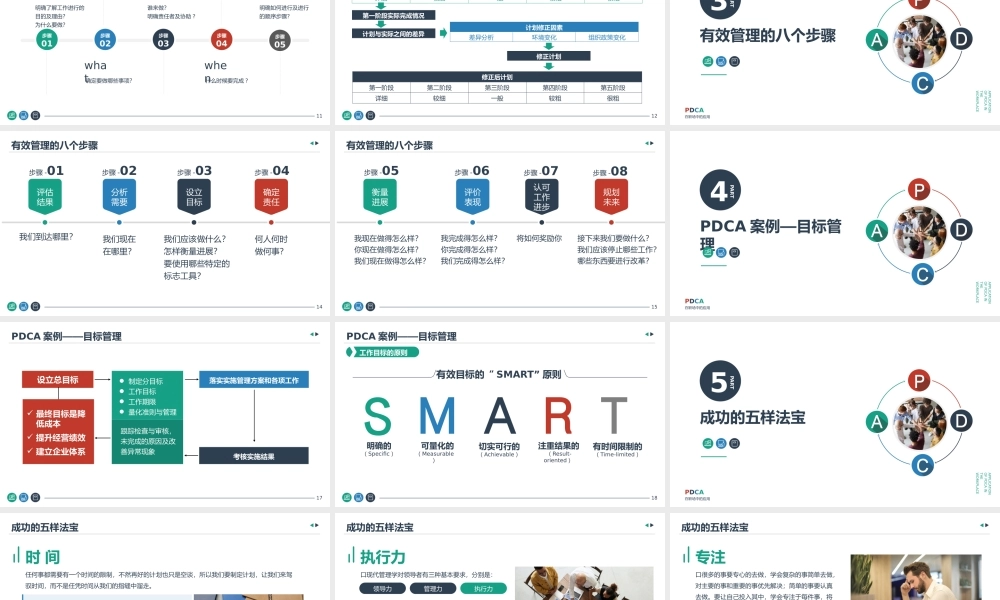 公司员工技能提升PDCA在职场中的应用培训.pptx