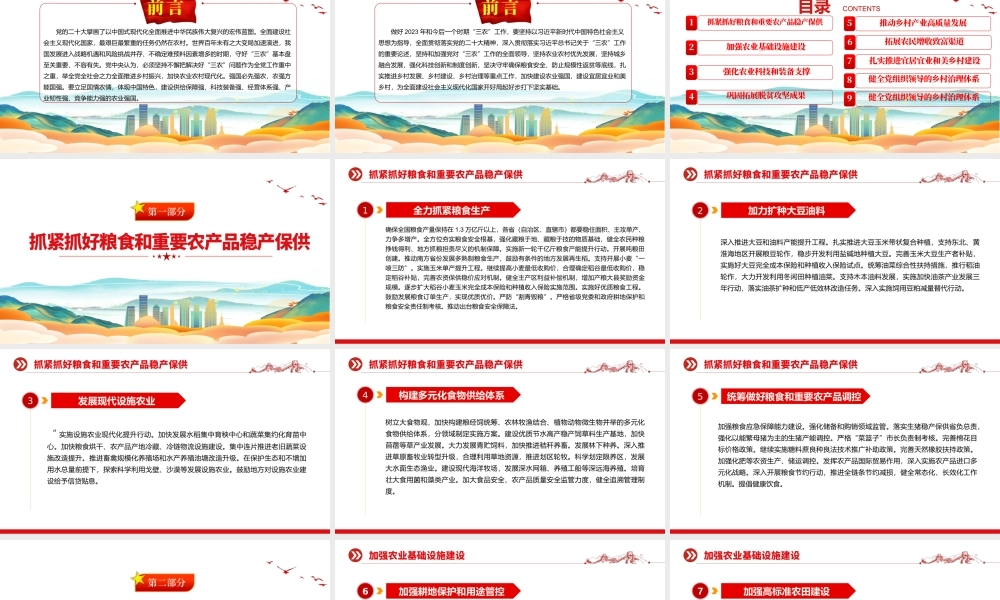 关于做好2023年全面推进乡村振兴重点工作的意见PPT模板.pptx