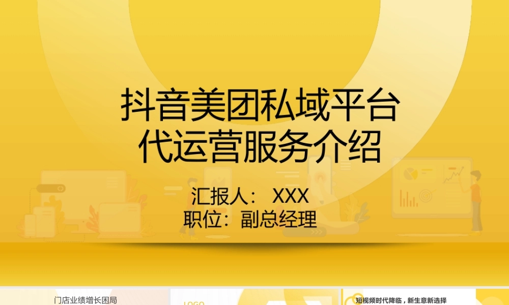抖音美团私域平台代运营服务介绍PPT课件（带内容）.pptx