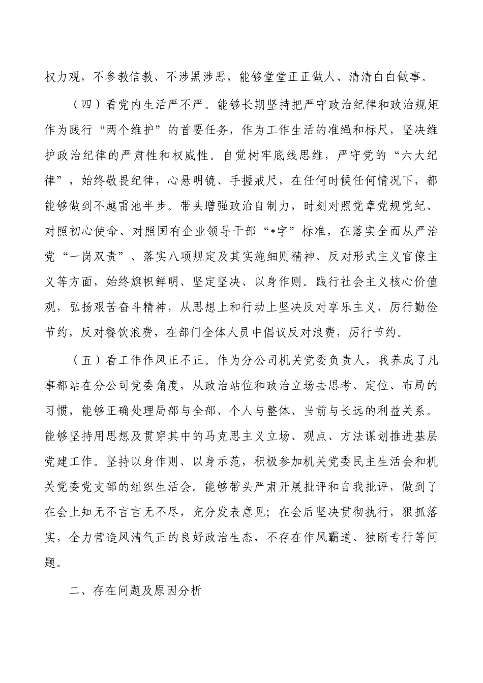 企业公司个人政治画像材料.docx_第3页