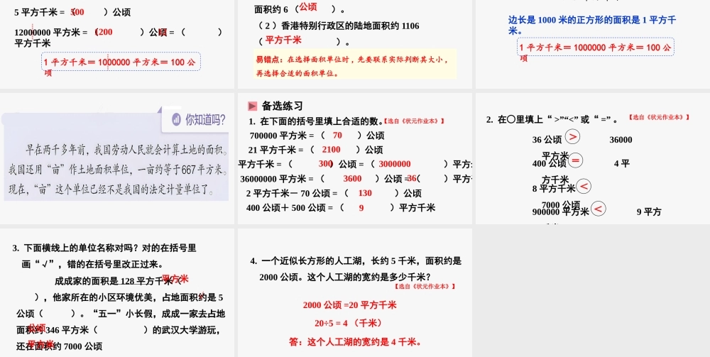 1平方千米的认识.pptx