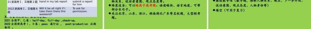 2022年高考英语试题分析及2023届高三冲刺复习备考策略.pptx