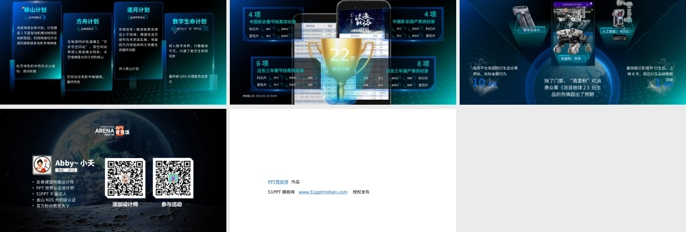 星球科幻风流浪地球2电影主题ppt模板03abby小夭.pptx