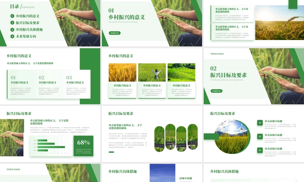 农村农产品乡村振兴商业计划书乡村振兴战略.pptx