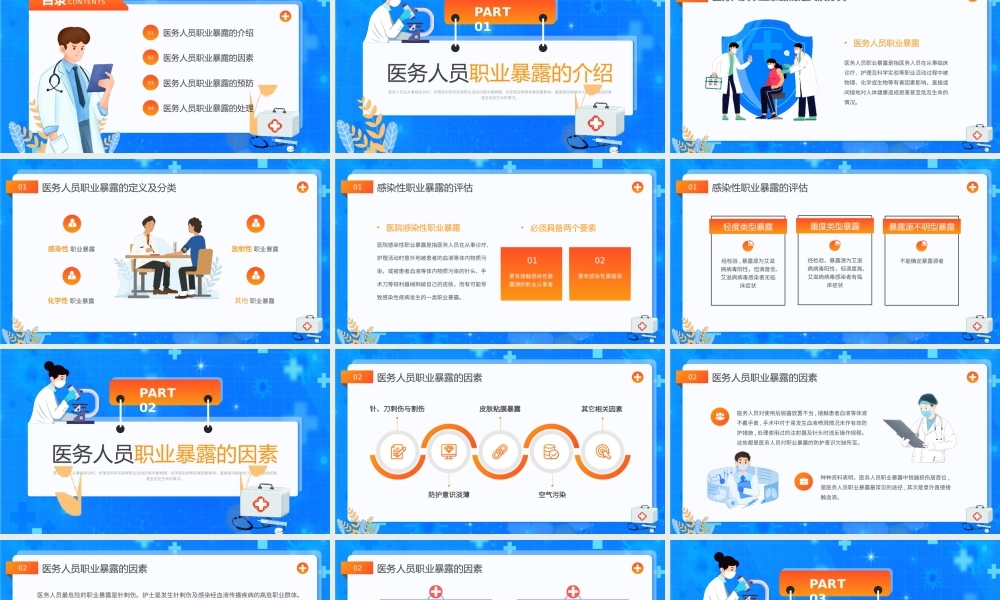 医务人员职业暴露培训PPT模板.pptx