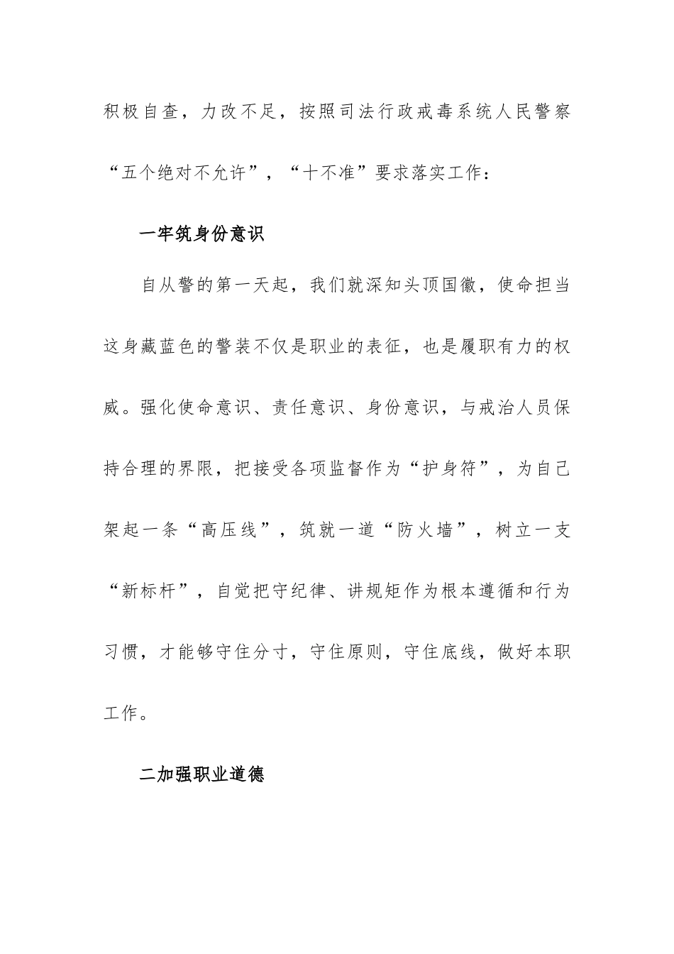 “纪律作风整顿”专项活动青年干警个人心得.docx_第2页
