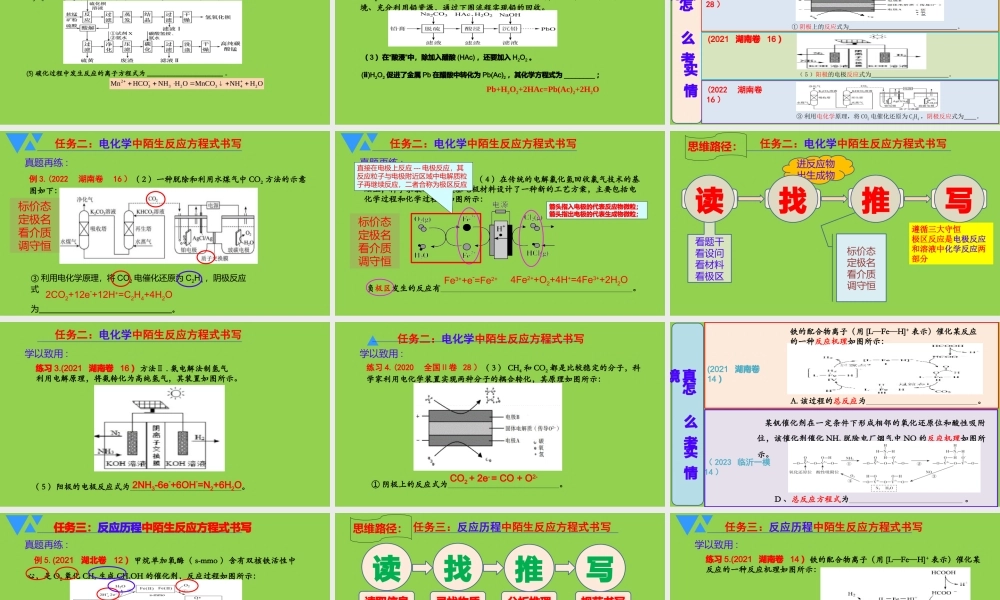 高考化学专题复习 真实情境中物质转化专题考察.pptx