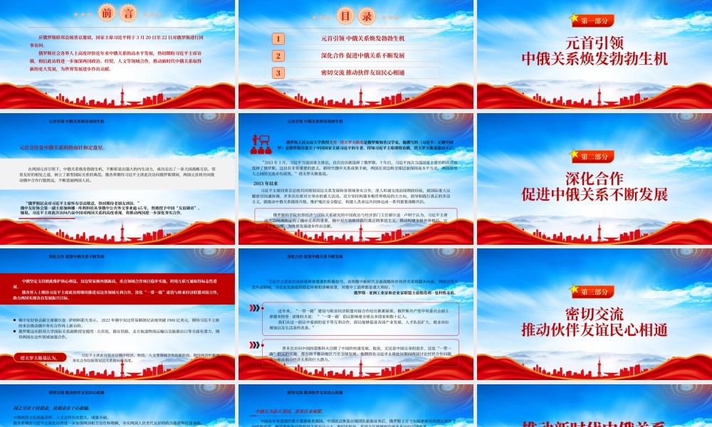 推动新时代中俄关系取得新的更大发展PPT课件（带内容）.pptx