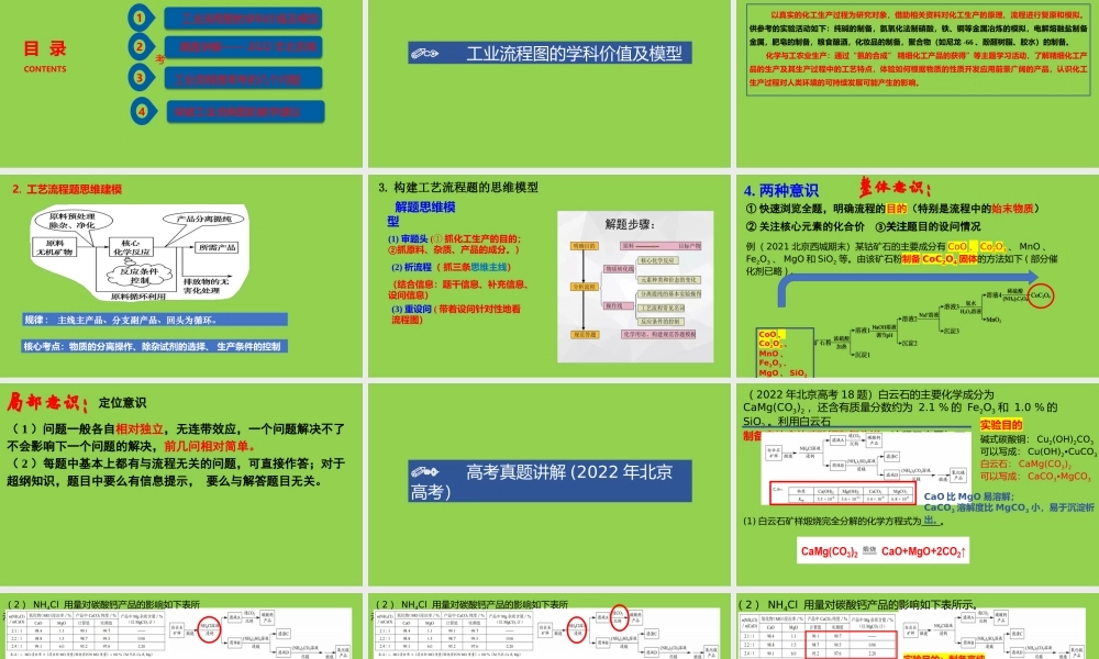 2023届高三化学工业流程图专题.pptx