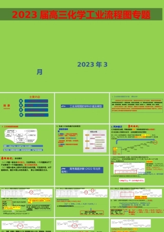 2023届高三化学工业流程图专题.pptx