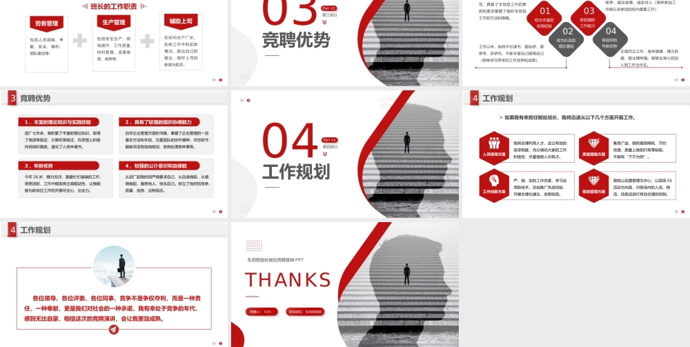 红色商务风车间班组长岗位竞聘述职报告.pptx