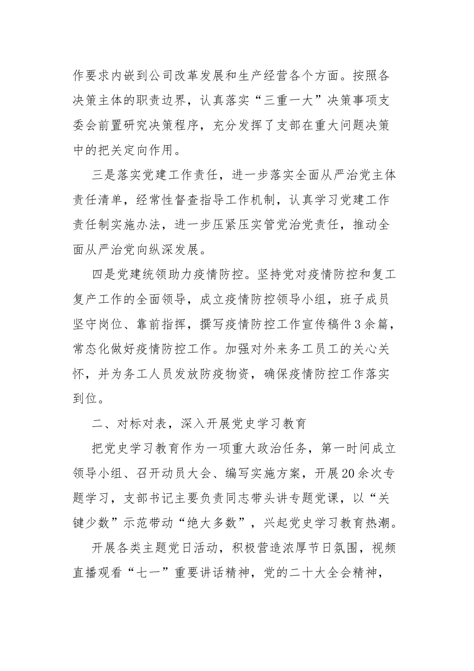 2022年公司党支部党建工作总结.docx_第2页