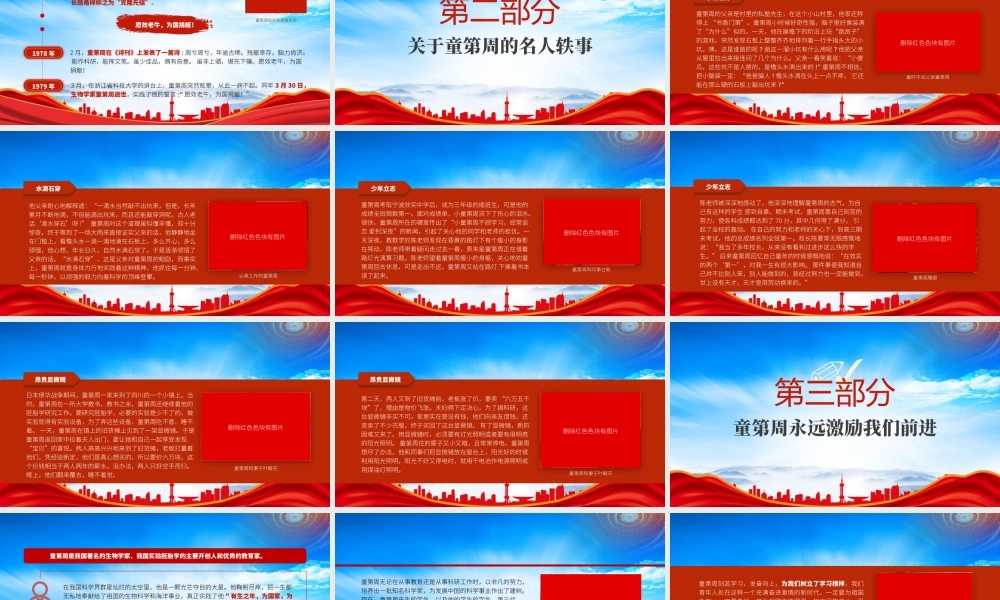 生物学家童第周的故事PPT中国克隆之父童第周事迹介绍PPT课件（带内容）.pptx
