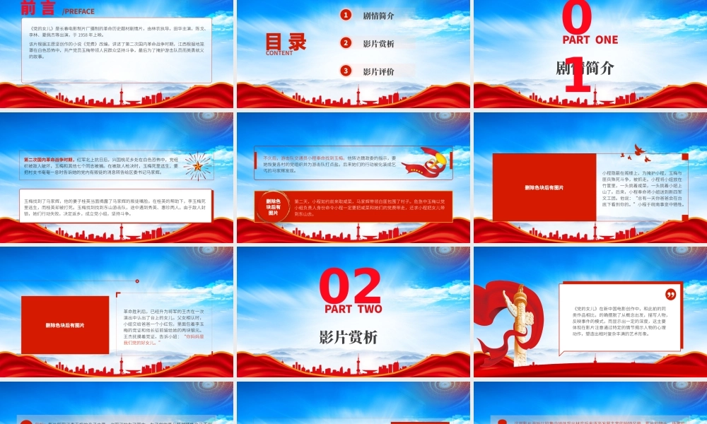 经典电影《党的女儿》观影分享会PPT课件（带内容）.pptx