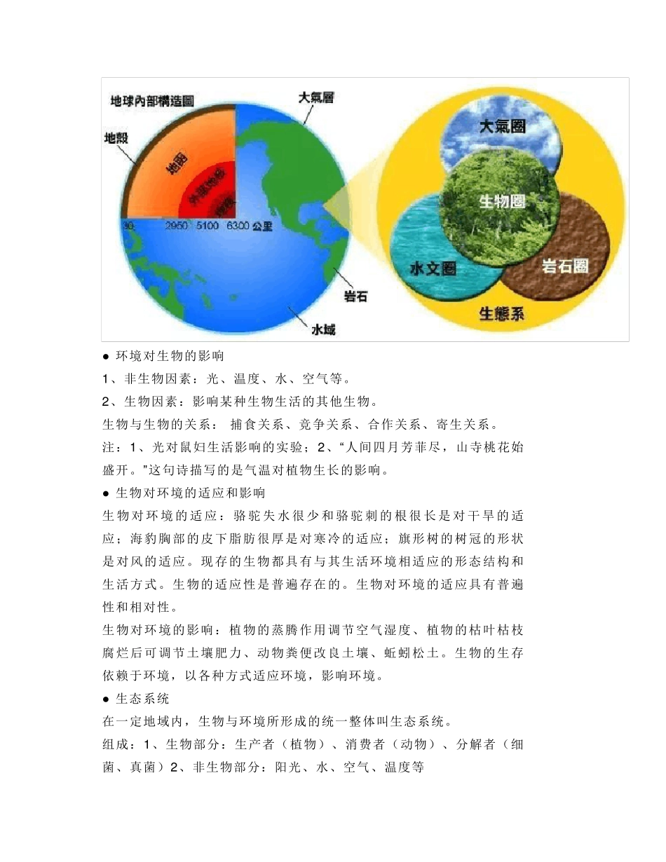 初中生物知识点总结,90%的考点都在这!(2).pdf_第2页