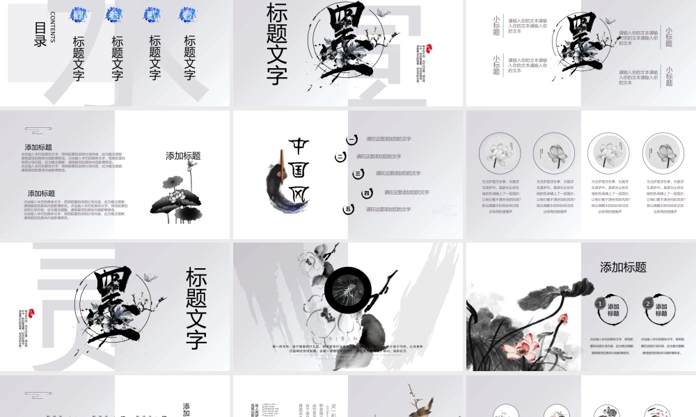 古典水墨创意新颖主题.pptx