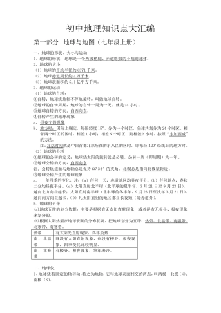 初中地理生物知识点总结.pdf