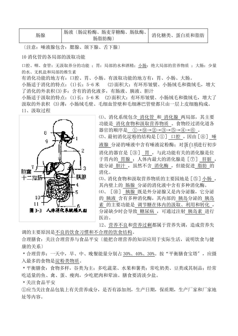 北师大版生物七年级下册知识点总结.pdf_第3页