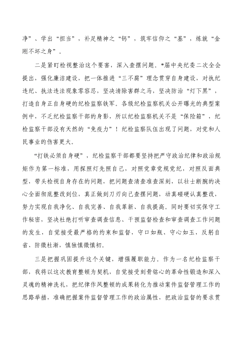 纪检整顿经验交流心得体会.docx_第2页