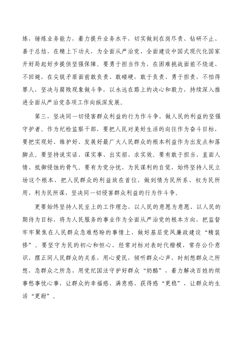 纪检整顿专题学习研讨发言.docx_第3页