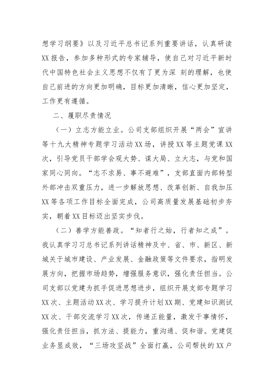国企党委书记20xx年度述职报告.docx_第2页