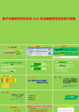 基于中国高考评价体系2023年全国卷高考历史复习策略讲座.pptx