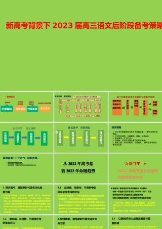 新高考背景下2023届高三语文后阶段备考策略.pptx