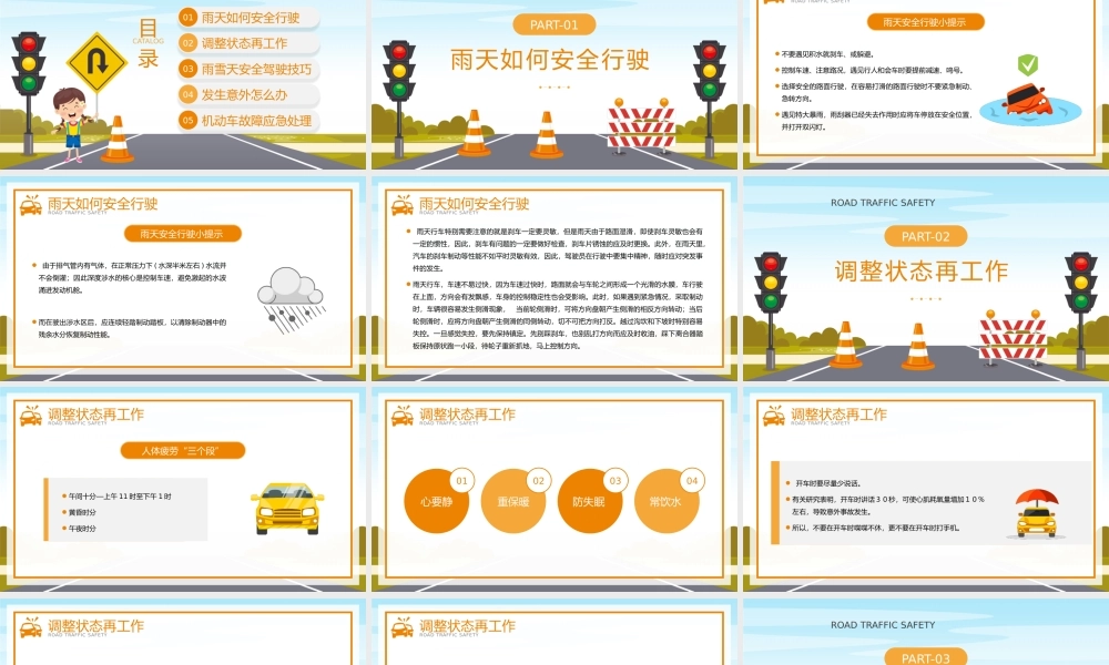 道路交通安全培训PPT模板.pptx