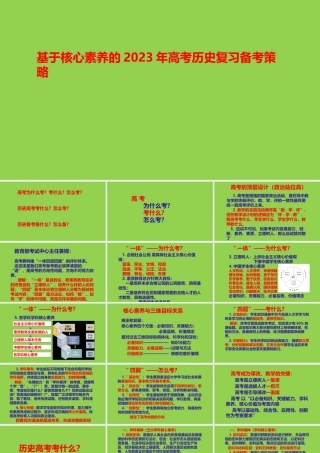 基于核心素养的2023年高考历史复习备考策略.pptx