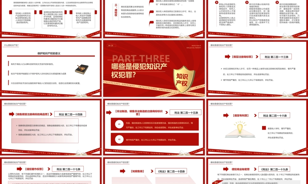 红色简约风世界知识产权日.pptx