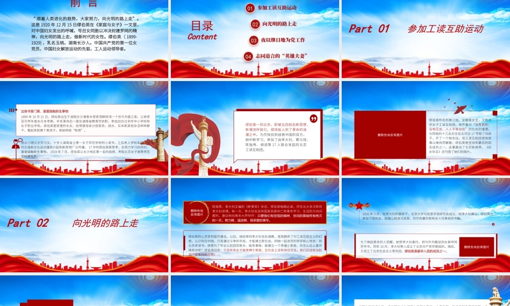 学习女党员缪伯英的故事PPT缪伯英事迹介绍PPT课件（带内容）.pptx