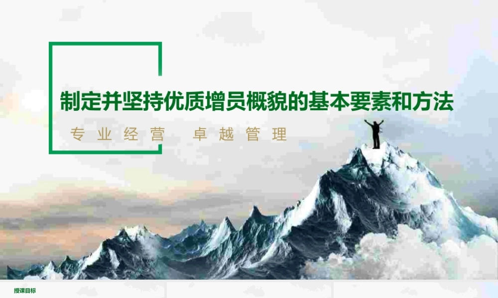 制定并坚持优质增员概貌的基本要素和方法含备注 .pptx