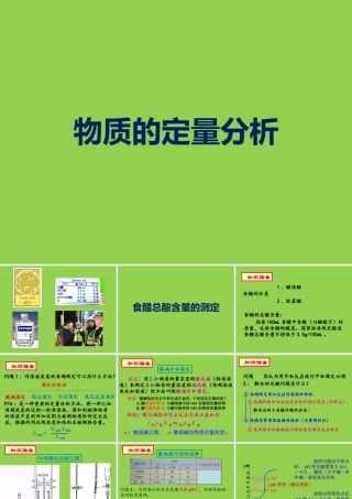 高中化学物质的定量分析.pptx