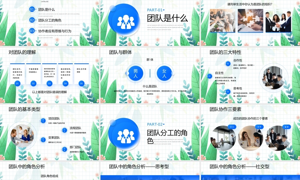 团队的分工与协作PPT人员管理人员分工团队管理团队协作PPT课件（带内容）.pptx