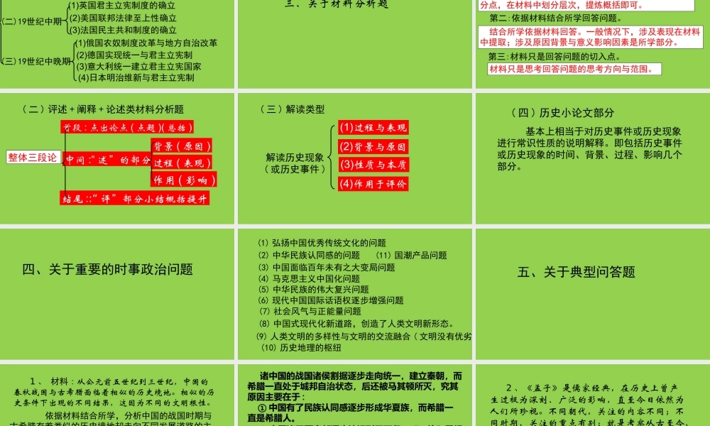 2023年高三历史冲刺阶段复习.pptx